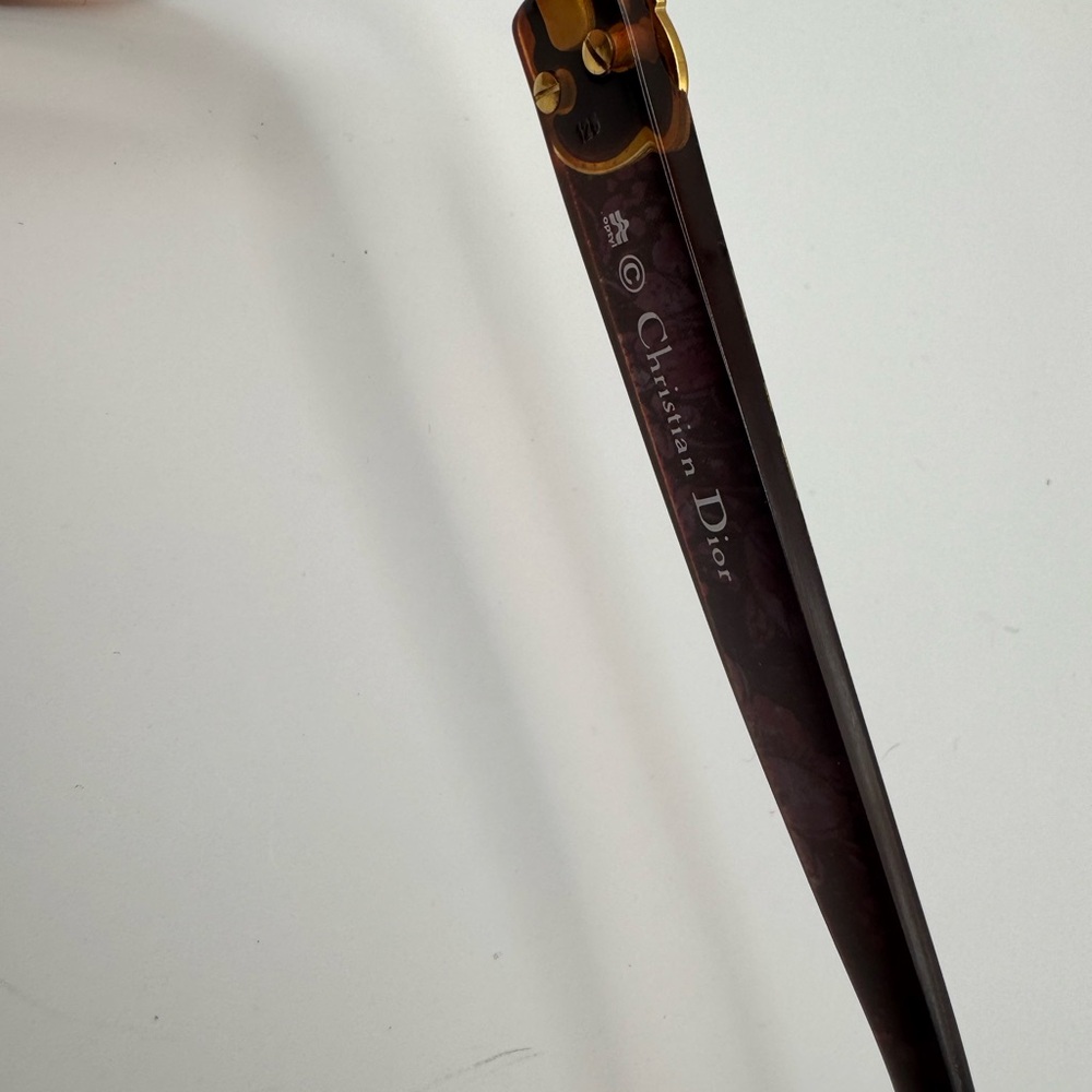 Vintage Christian Dior 2917A Optyl Sunglasses Austria Gold CD Logo With Case - Picture 9 of 10